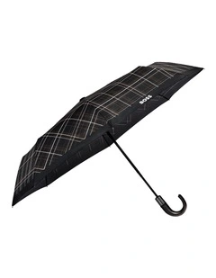 Boss Pocket Umbrella Checkered Black
