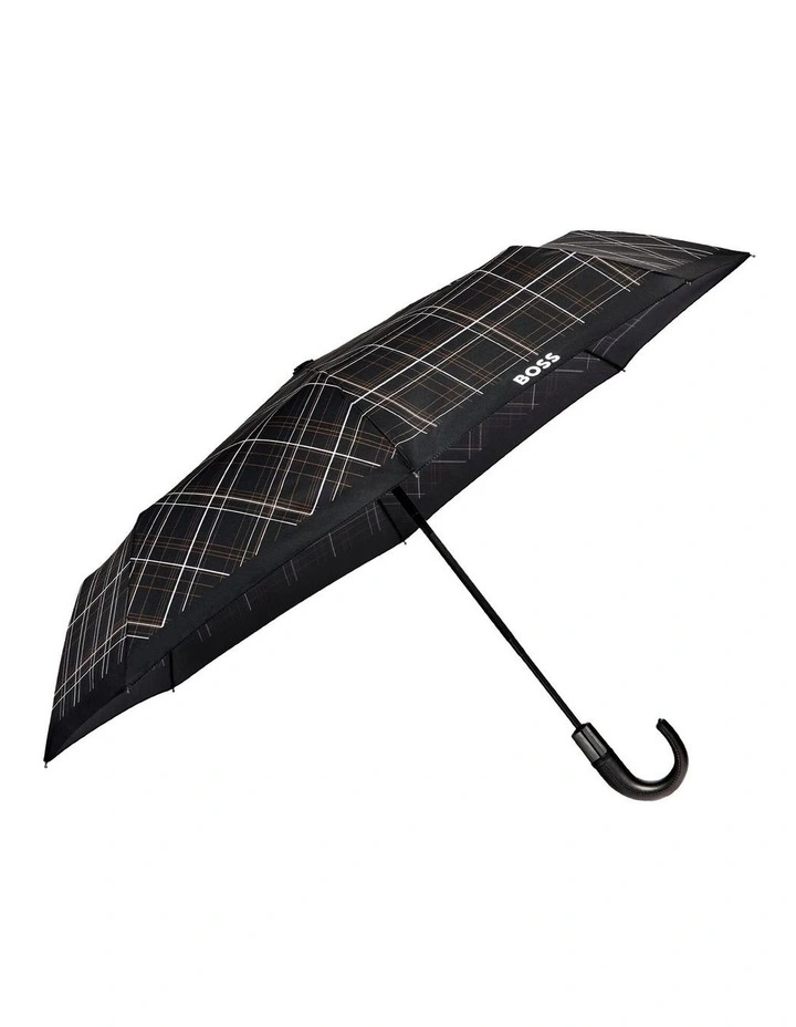 Boss Pocket Umbrella Checkered Black image 1