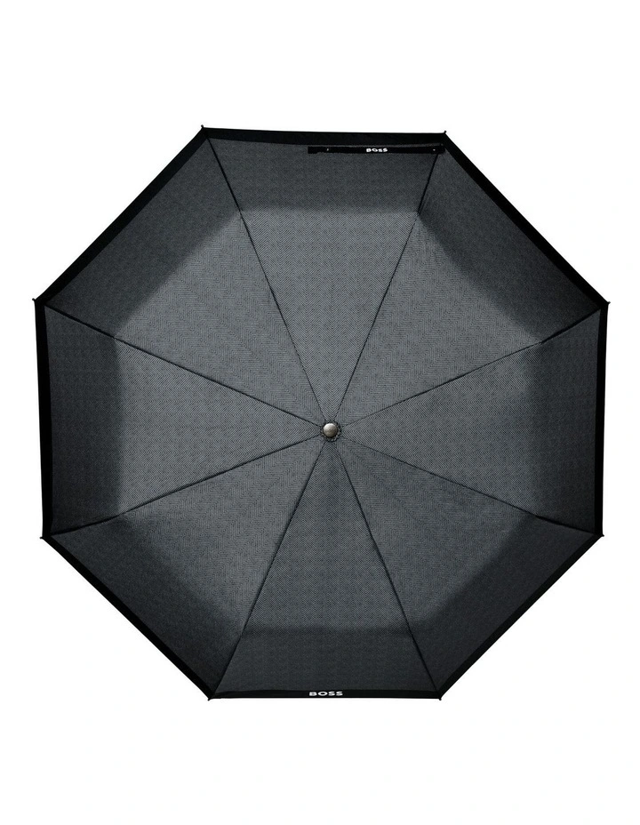 Boss Pocket Umbrella Chevron Dark Grey image 3