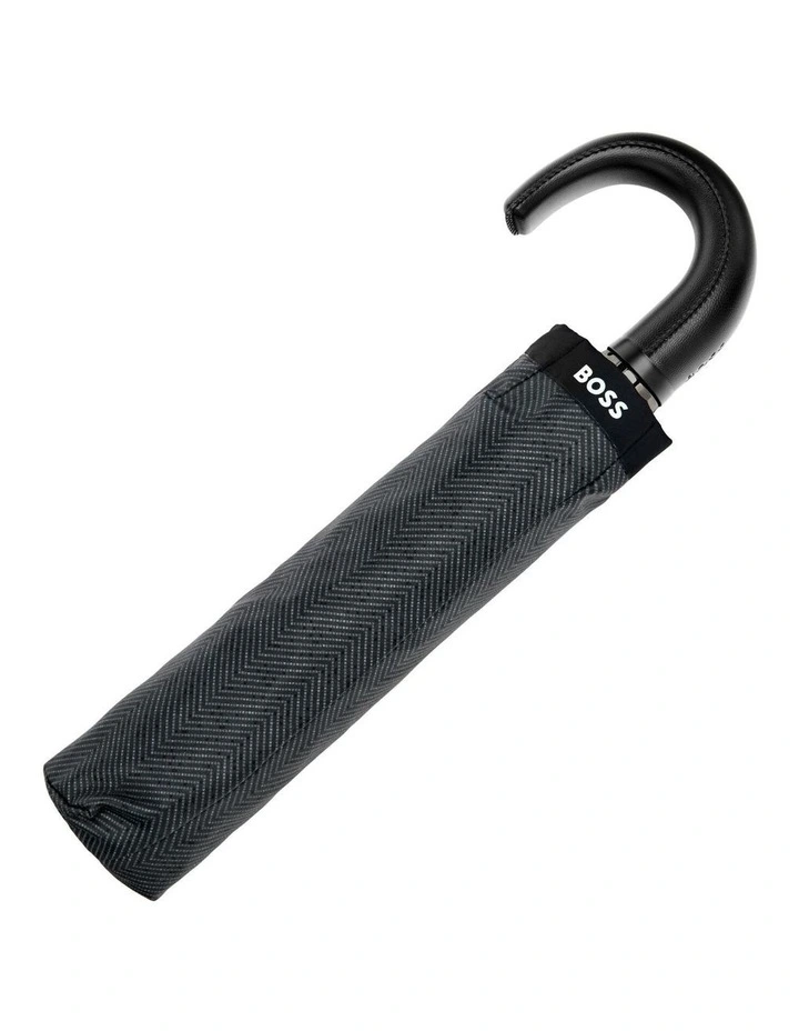 Boss Pocket Umbrella Chevron Dark Grey image 6