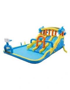 Keezi Inflatable Splash Kids Pool Water Slide Park with Blower 4m x 5.65m