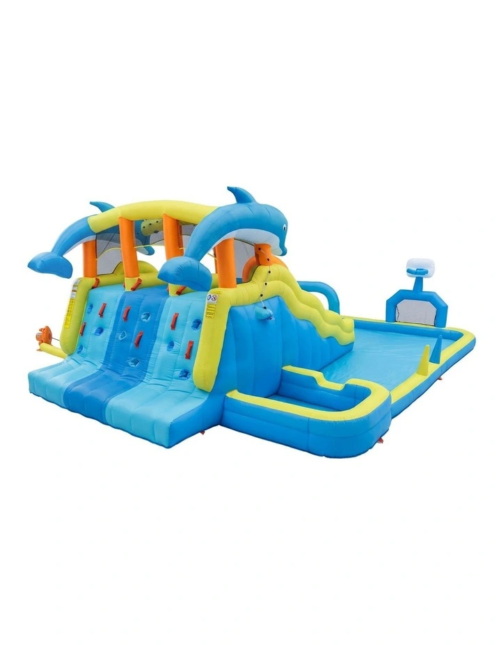 Keezi Inflatable Splash Kids Pool Water Slide Park with Blower 4m x 5.65m image 3