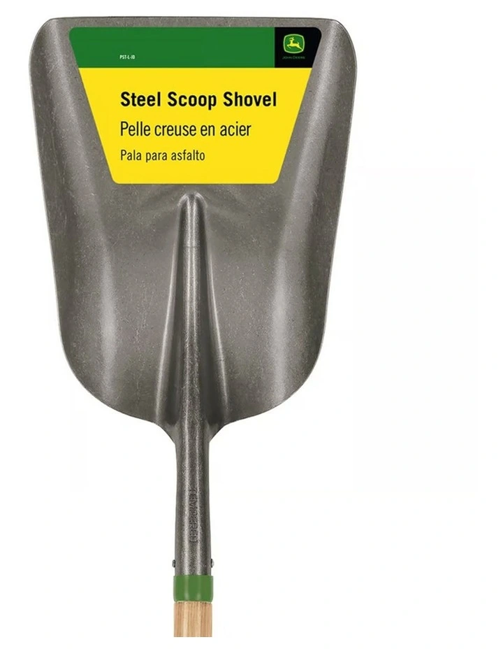 Truper Tools John Deere Steel Street Shovel No.2 Blade 22.86 cm/9'' Grip image 2