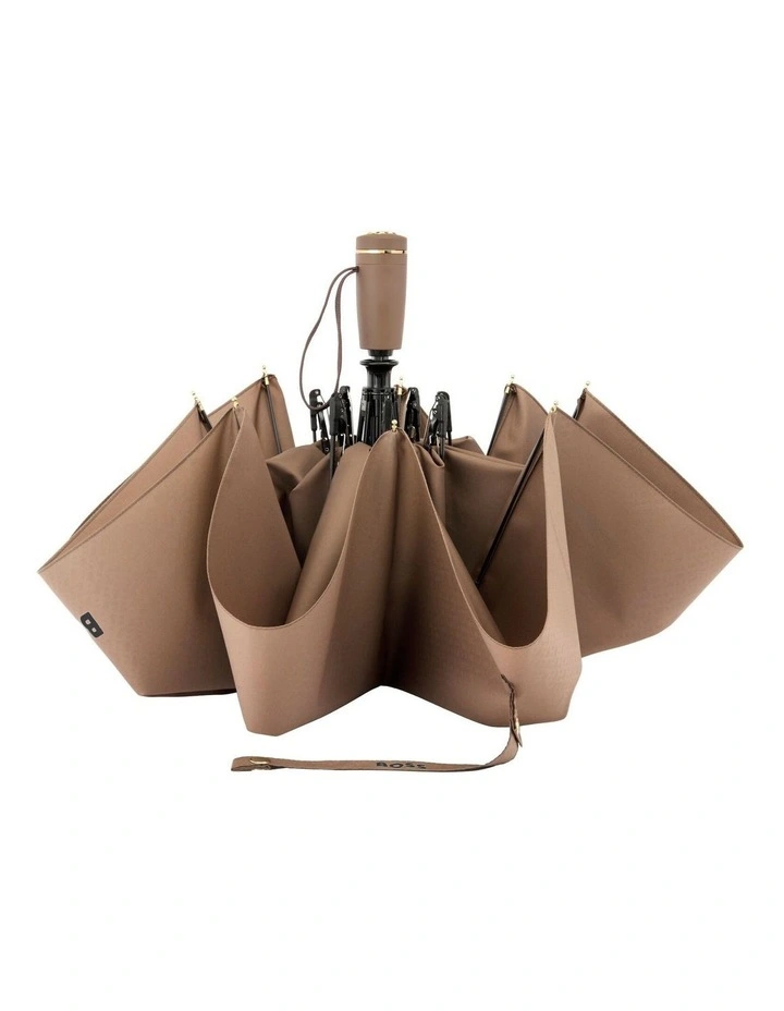 Boss Pocket Umbrella Double B Camel image 2