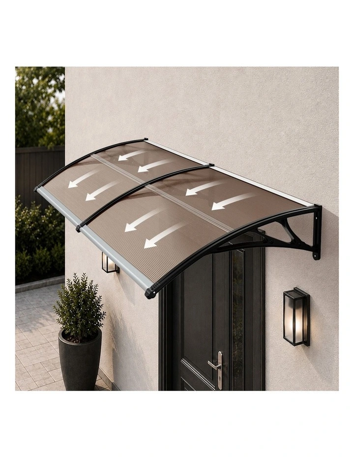 Livsip Window Door Awning Canopy Outdoor Patio Rain Cover Sun Shield 1.17mx3m image 5