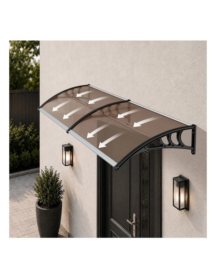 Livsip Window Door Awning Canopy Outdoor Patio Rain Cover Sun Shield 0.76mx3m image 5