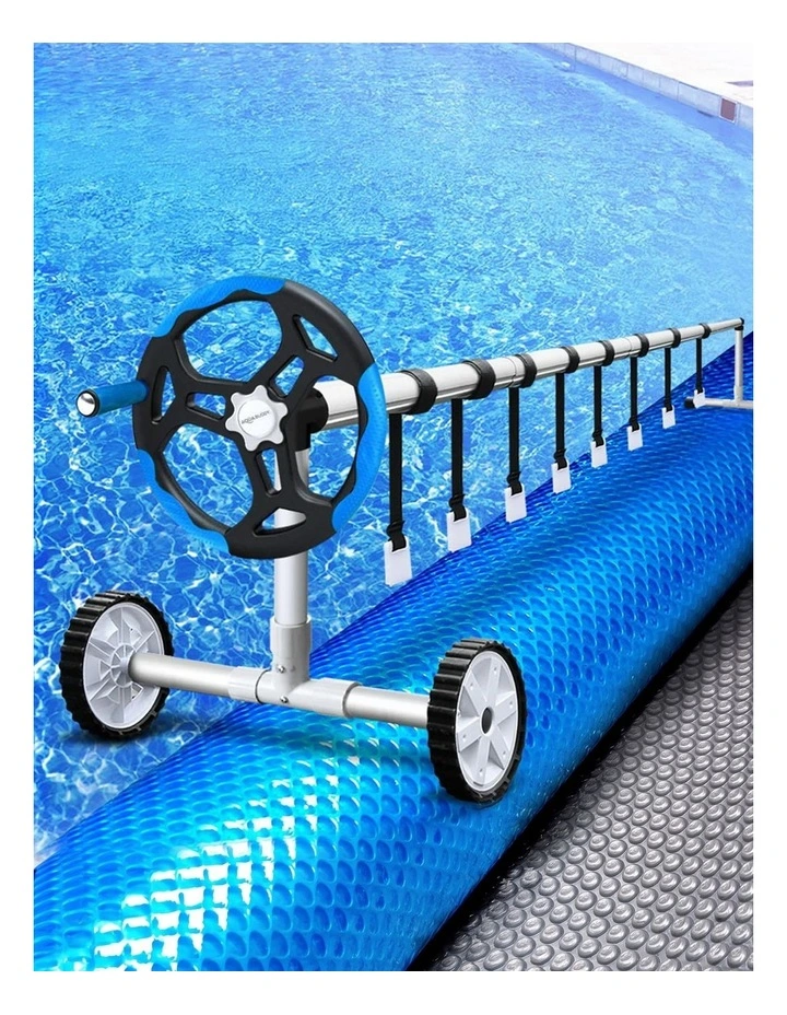 Aqua Buddy 500 Micron 10x4m SilverBlue Pool Cover Solar Blanket with 5.5m Roller image 6