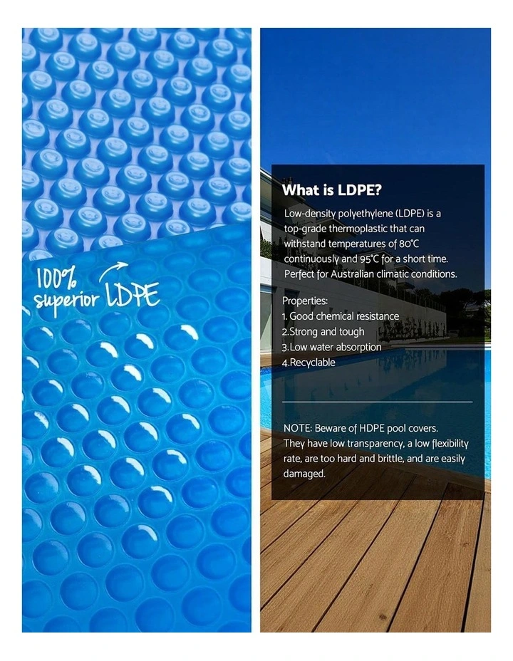Aqua Buddy 500 Micron 11x4.8m Blue Pool Cover Solar Blanket with 5.5m Roller image 5