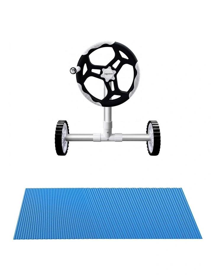 Aqua Buddy 500 Micron 11x4.8m Blue Pool Cover Solar Blanket with 5.5m Roller image 3
