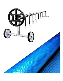 Aqua Buddy 500 Micron 10x4m Blue Pool Cover Solar Blanket with 4m Roller