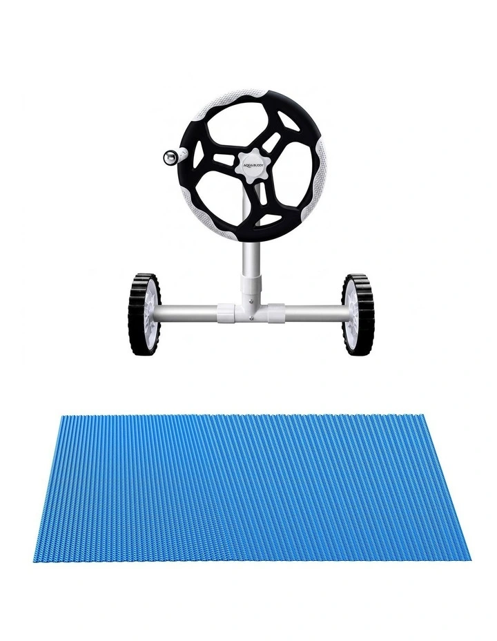 Aqua Buddy 500 Micron 9.5x5m Blue Pool Cover Solar Blanket with 5.5m Roller image 3