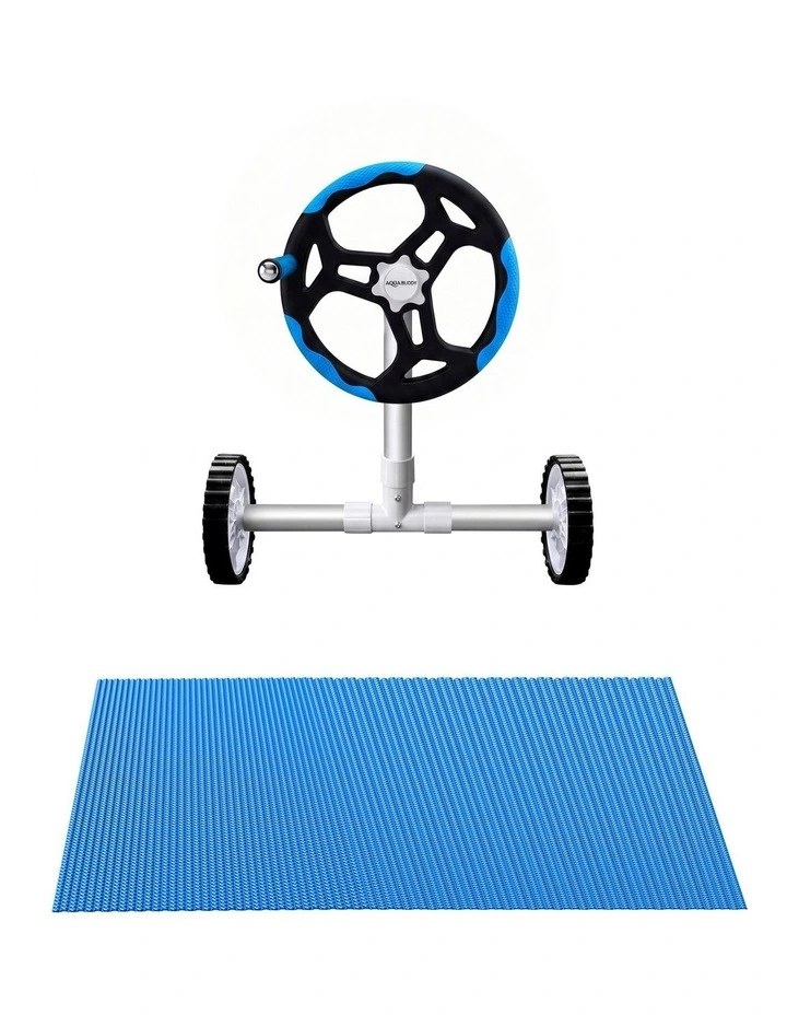 Aqua Buddy 500 Micron 9.5x5m Blue Pool Cover Solar Blanket with 5.5m Roller image 3