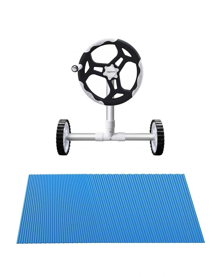 Aqua Buddy 500 Micron 8x4.2m Blue Pool Cover Solar Blanket with 5.5m Roller image 3