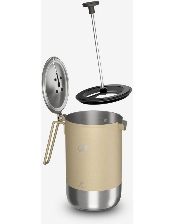 3-in-1 camping portable coffee maker, kettle and teapot, 0.6L to 0.8L, s/steel image 2