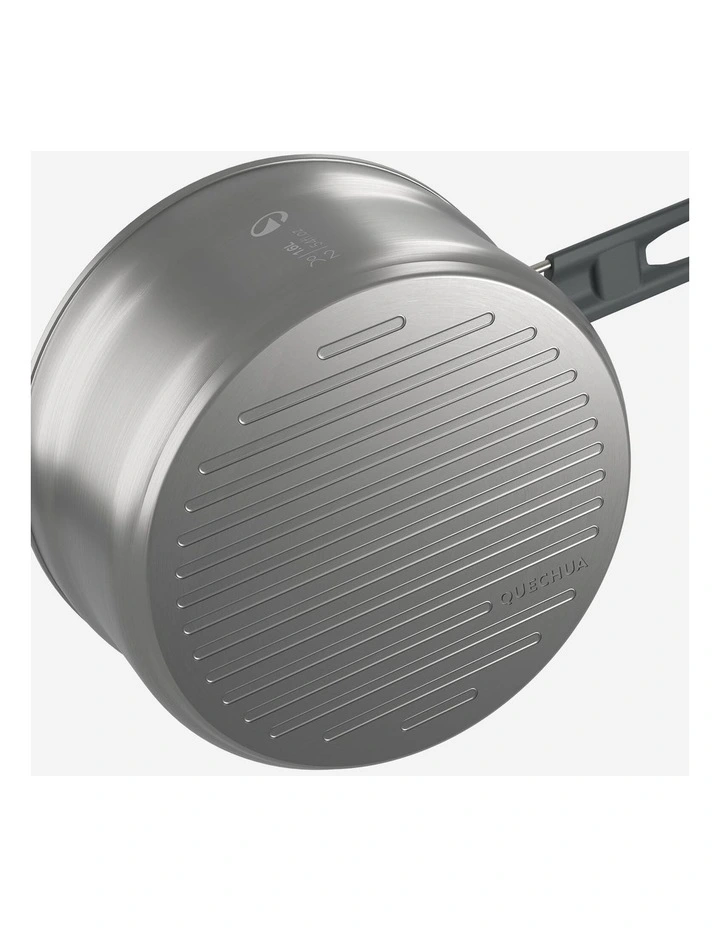 Stainless steel, non-stick camping cookset 500 for 2 people - 15-piece image 6