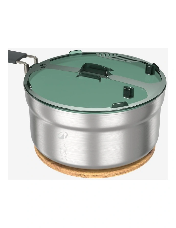Stainless steel, non-stick camping cookset 500 for 2 people - 15-piece image 7