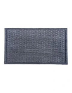 Fab Habitat Capsule Rubber Doormat In Black