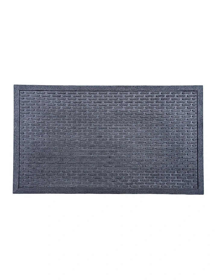 Fab Habitat Capsule Rubber Doormat In Black image 1