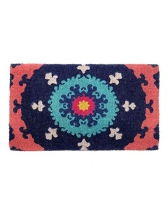 Fab Habitat Suzanni 100% Coir Doormat In Multicolour