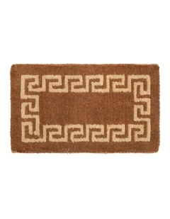 Fab Habitat Athens Two Toned Thick Coir Doormat In Natural