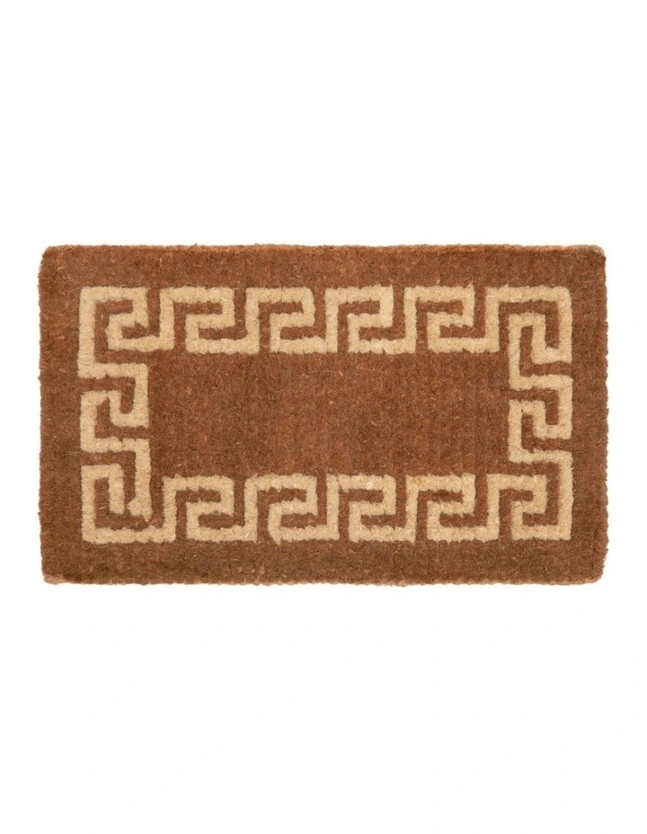 Fab Habitat Athens Two Toned Thick Coir Doormat In Natural image 1