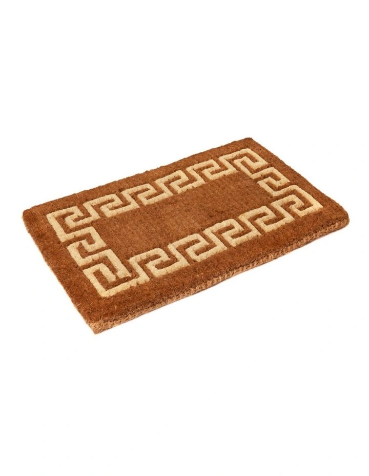 Fab Habitat Athens Two Toned Thick Coir Doormat In Natural image 2