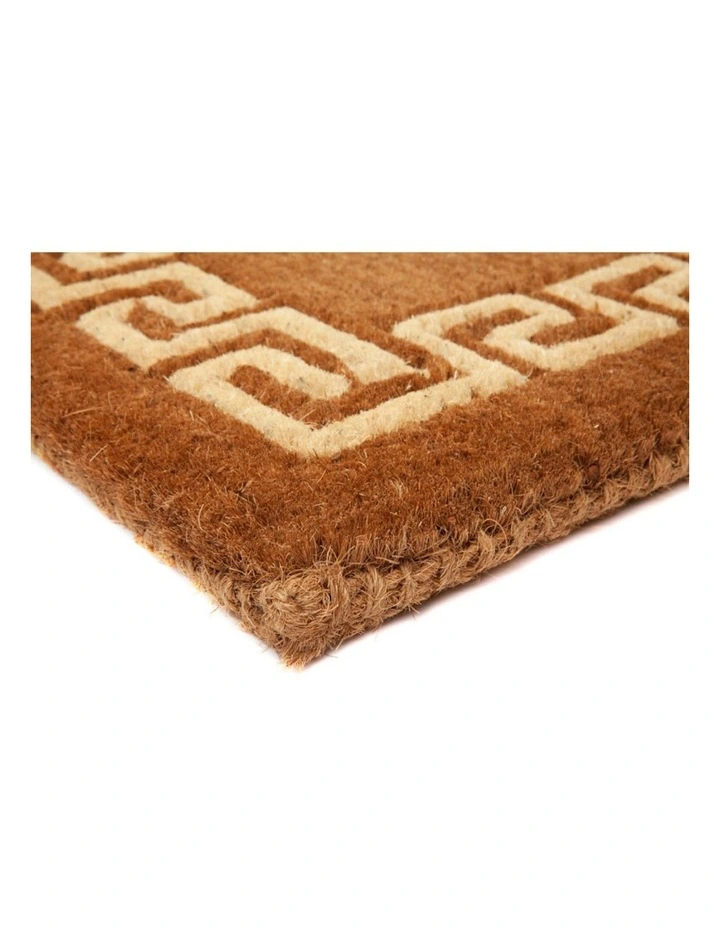 Fab Habitat Athens Two Toned Thick Coir Doormat In Natural image 3