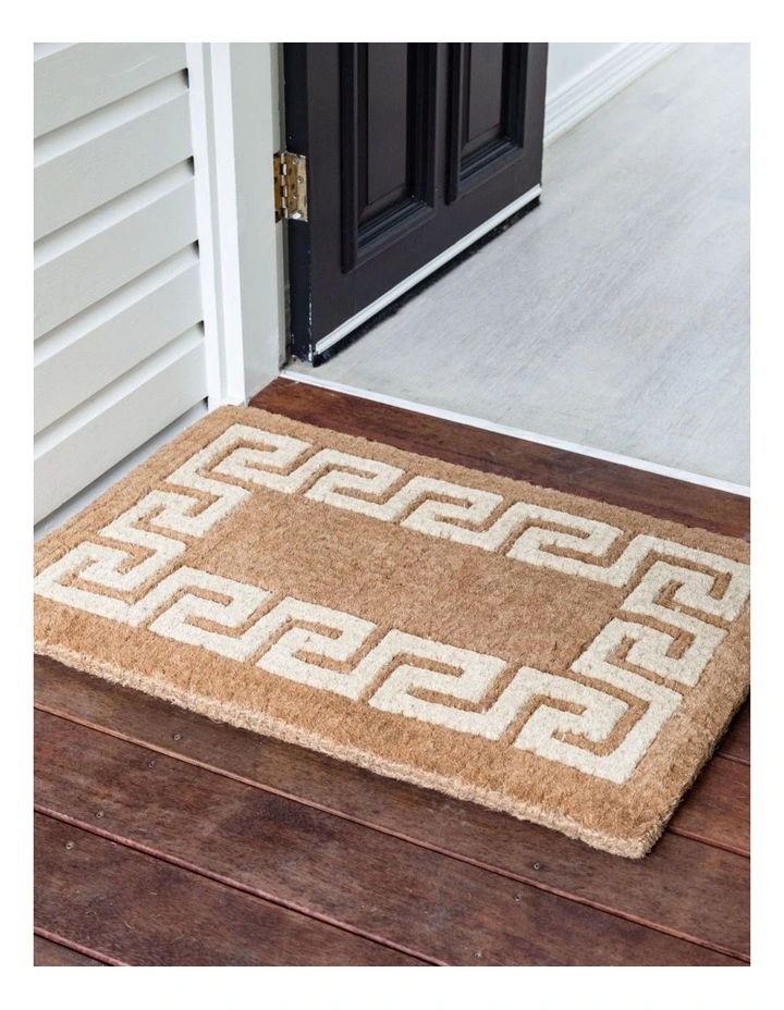 Fab Habitat Athens Two Toned Thick Coir Doormat In Natural image 4