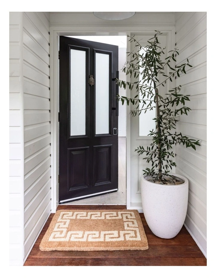 Fab Habitat Athens Two Toned Thick Coir Doormat In Natural image 5
