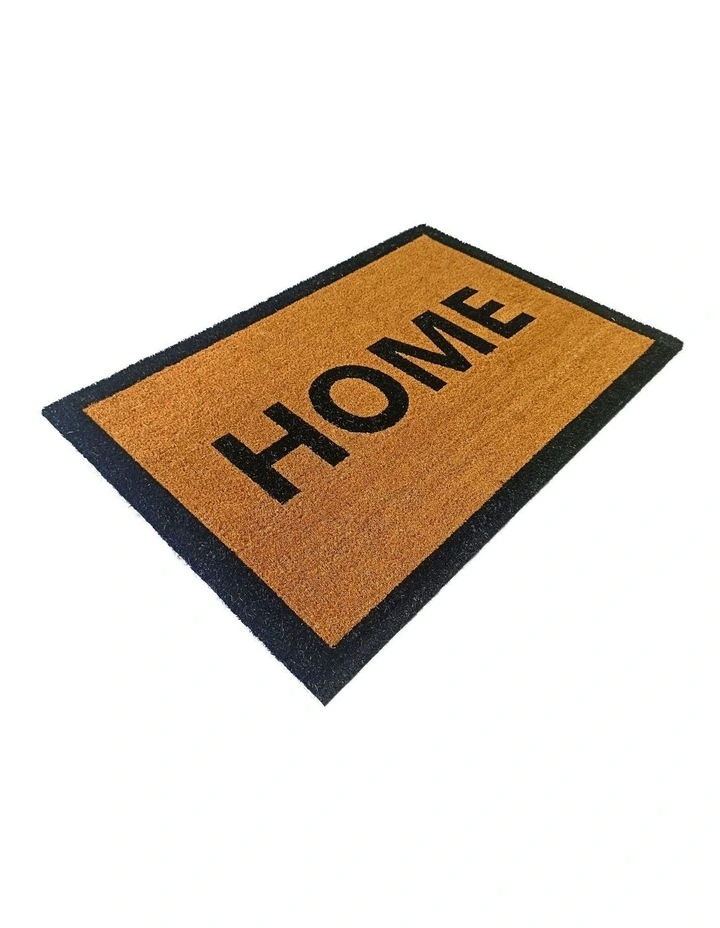 Fab Habitat Home Border PVC Backed Coir Doormat In Natural image 2
