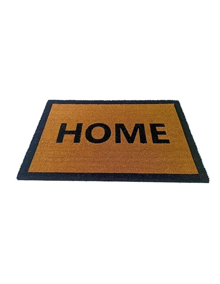 Fab Habitat Home Border PVC Backed Coir Doormat In Natural image 3