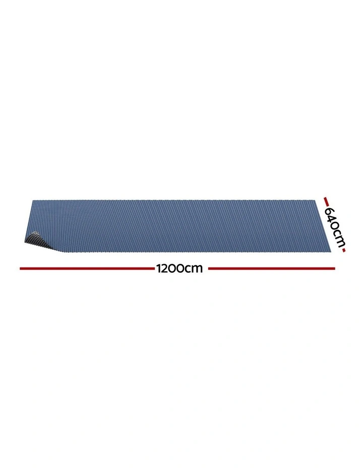 Aqua Buddy Pool Cover 500 Micron 12x6.4m Swimming Pool Solar Blanket Blue Black image 2