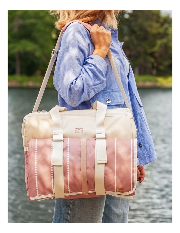 Monbento Waterproof Picnic Blanket for Outdoor Meals - Pink Moka image 5
