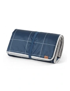 Monbento Waterproof Picnic Blanket for Outdoor Meals - Blue Natural