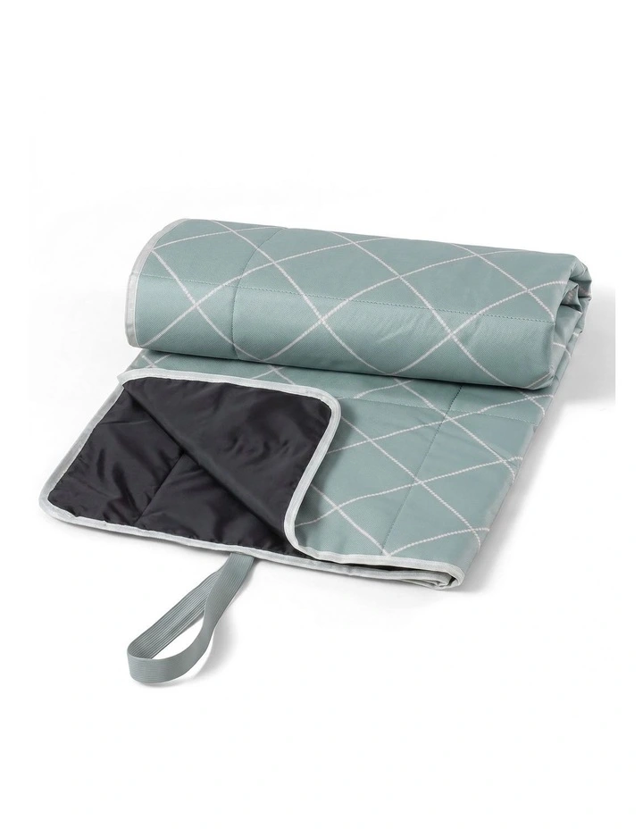 Monbento Waterproof Picnic Blanket for Outdoor Meals - Green Natural image 2