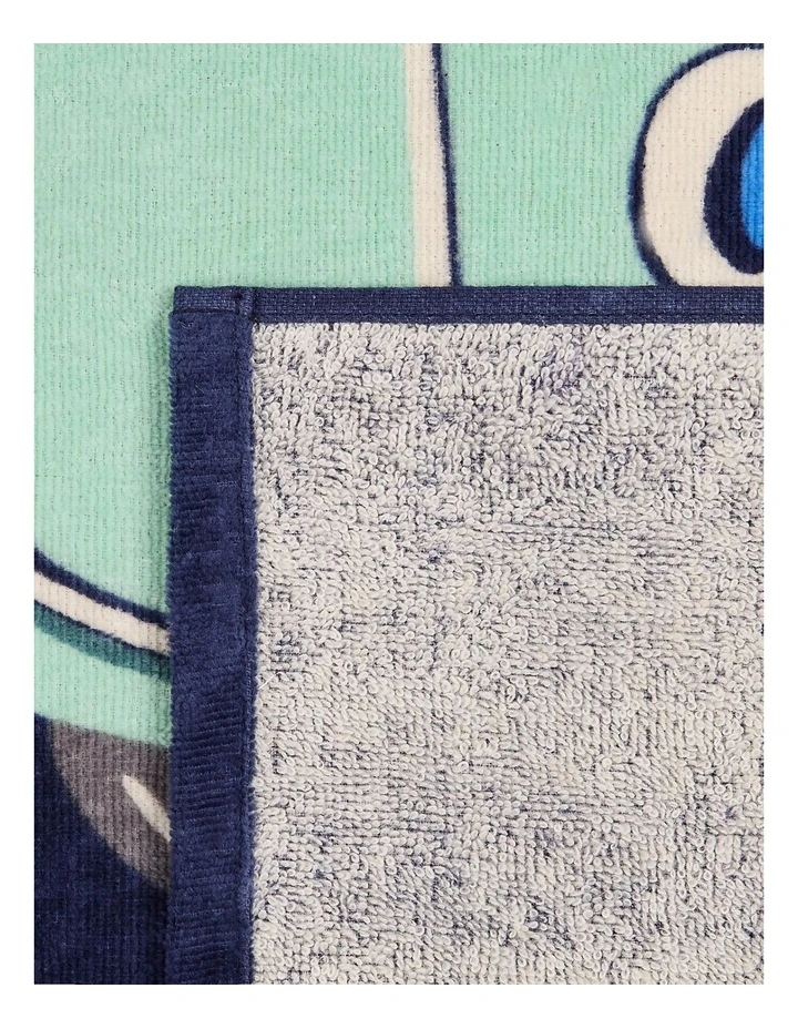 Decathlon - Beach towel size L 145 x 85 cm - print dark blue vibes image 3