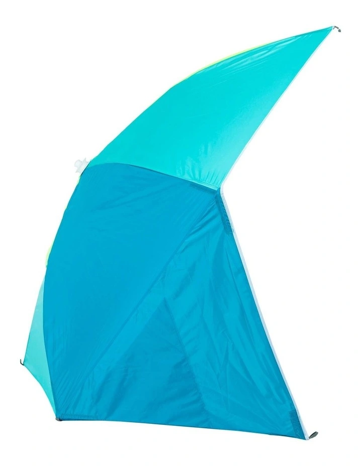 Decathlon - 3-person sun shelter beach parasol upf50 iwiko 180 - blue yellow image 3