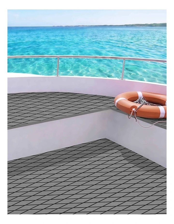 Seamanship EVA Foam Boat Flooring Deck Mat 240x90cm 6mm Diamond Dark Grey image 6