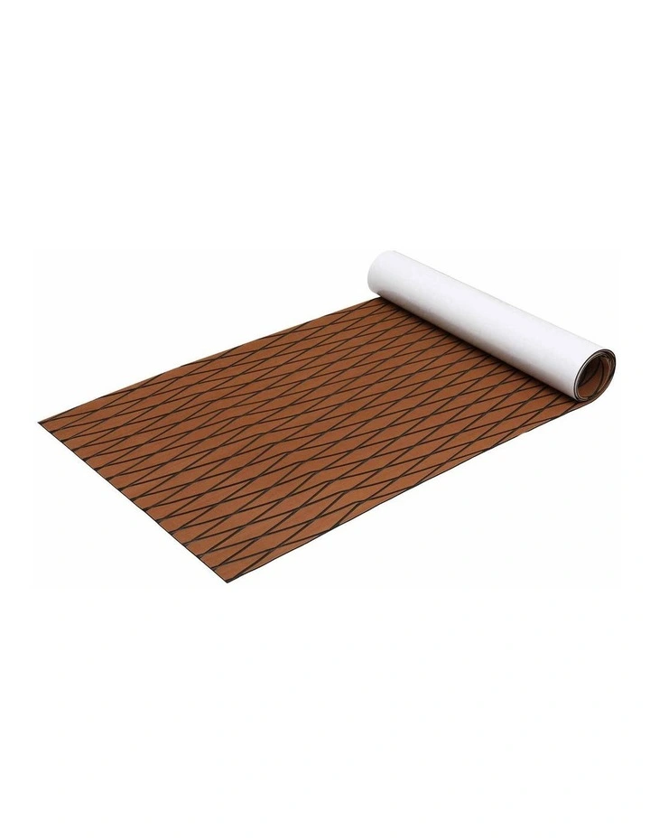 Seamanship EVA Foam Boat Flooring Decking Mat 240x90cm 6mm Diamond Brown image 1