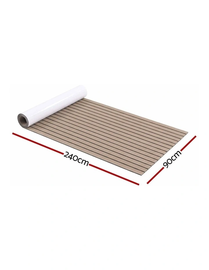 Seamanship EVA Foam Boat Flooring Decking Mat 240x90cm 6mm Taupe image 2