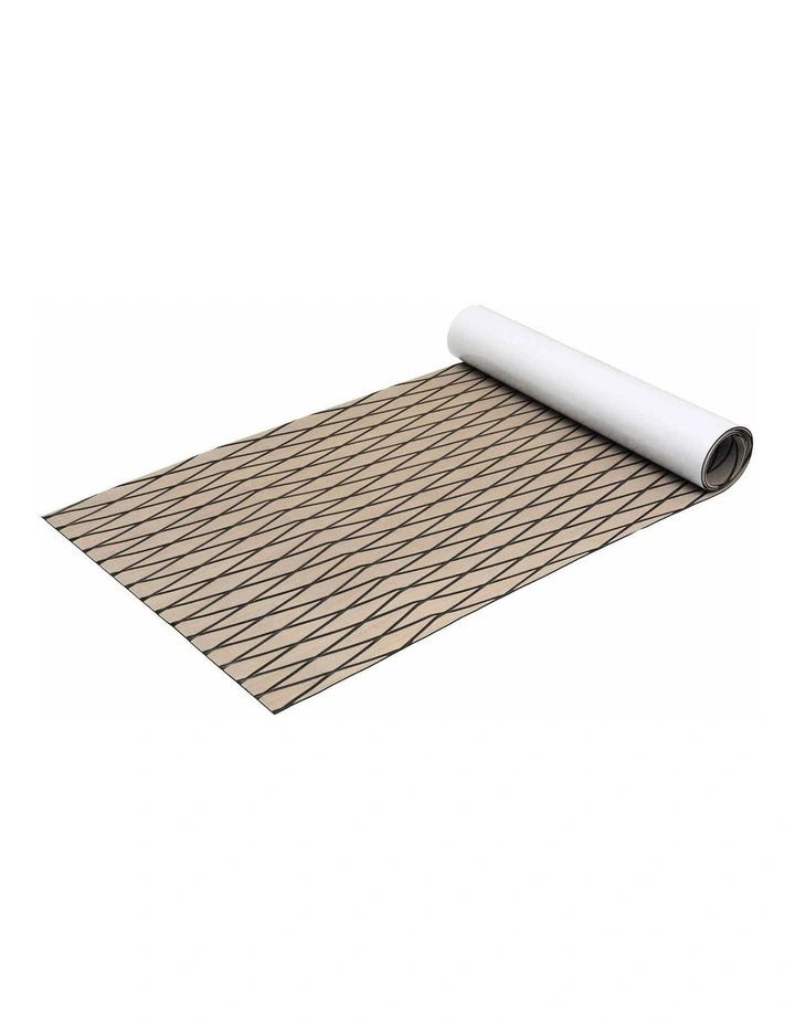 Seamanship EVA Foam Boat Flooring Decking Mat 240x90cm 6mm Diamond Taupe image 1