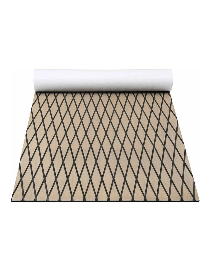 Seamanship EVA Foam Boat Flooring Decking Mat 240x90cm 6mm Diamond Taupe image 4