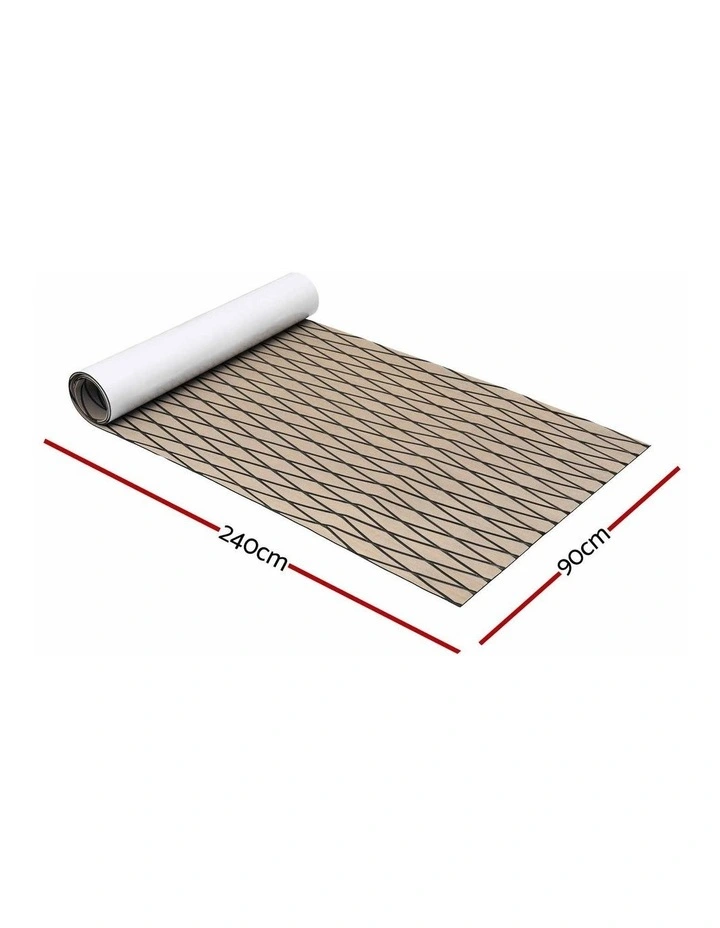 Seamanship EVA Foam Boat Flooring Decking Mat 240x90cm 6mm Diamond Taupe image 5