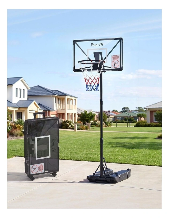 Everfit Foldable Portable Basketball Hoop System Adjustable Full Stand 2.07m image 6