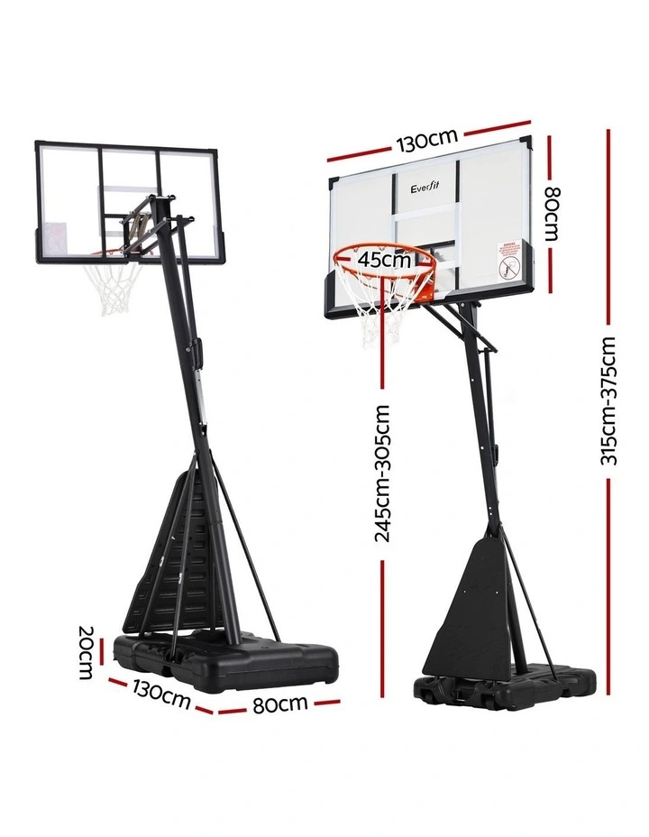 Everfit 3.05M Basketball Hoop Stand System Portable Height Adjustable Net Ring image 2