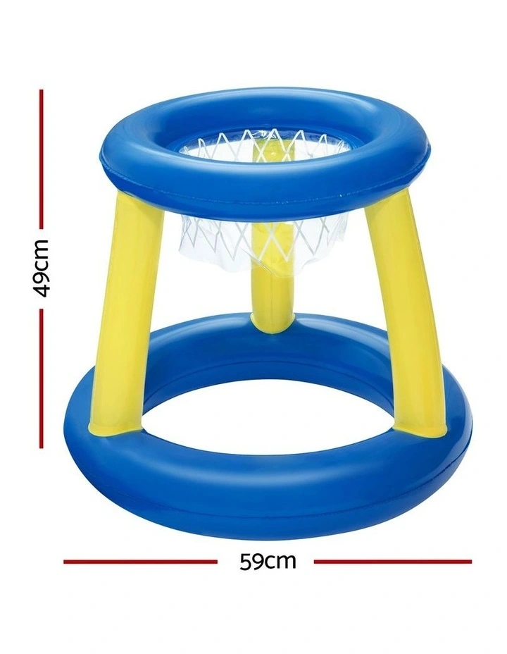Bestway Inflatable Pool Float Basketball Hoop Set with Ball Blue image 2