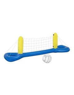 Bestway Floating Pool Volleyball Net Set with Ball 252cm x 64cm Blue