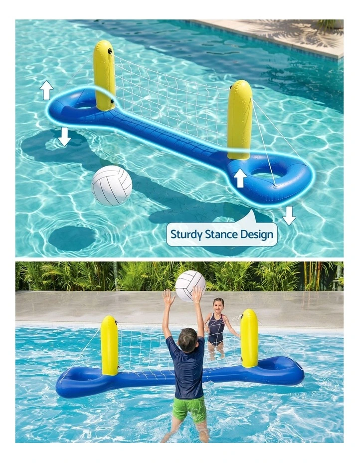 Bestway Floating Pool Volleyball Net Set with Ball 252cm x 64cm Blue image 4
