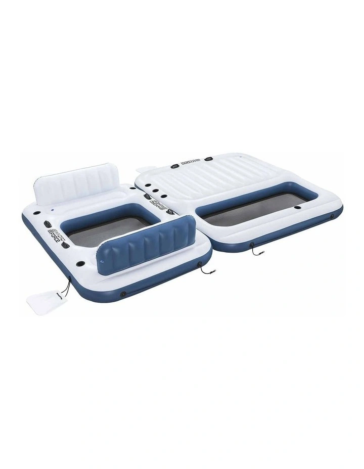 Bestway Inflatable Floating Island Float Lounger Pool Bed 4.16Mx2.68M image 3