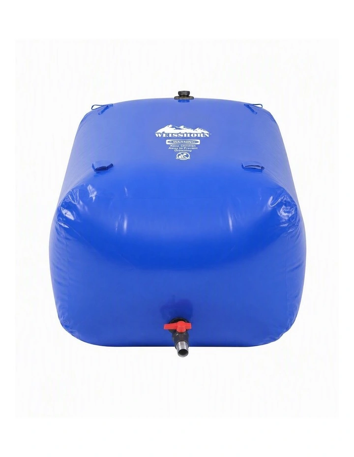 Weisshorn 1000L Water Bladder Bag Portable Storage Tank Container Blue Outdoor image 3
